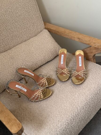 Aquazzura Crystal Sandals