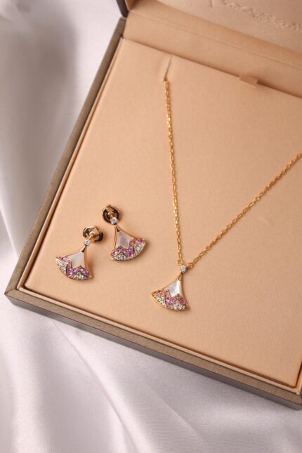 Bvlgari Pendant Necklace & Earrings Set
