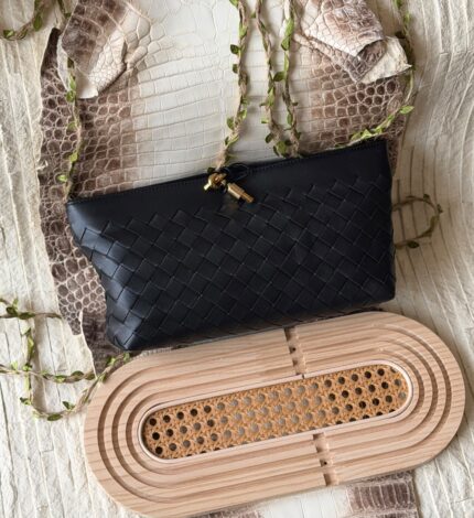 Bottega Veneta Intrecciato Leather Clutch