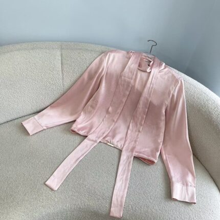Gucci Silk Bow Tie Shirt