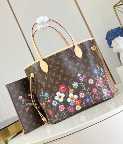 Louis Vuitton Murakami Monogram Neverfull Tote Bag