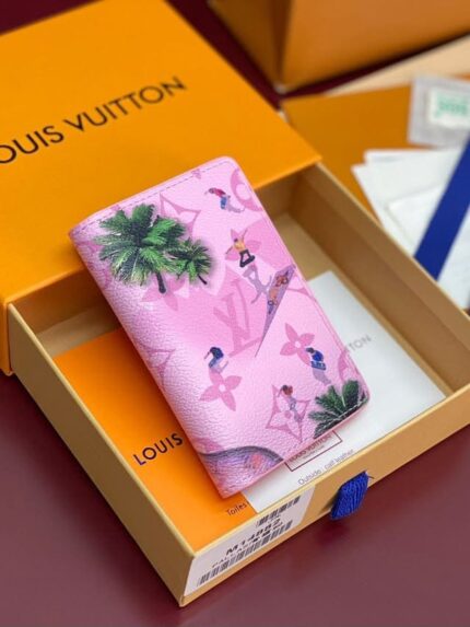 Louis Vuitton Pink Monogram Set of Wallet, Card Holder & Passport Holder