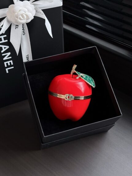 Chanel Red Apple Minaudière Bag