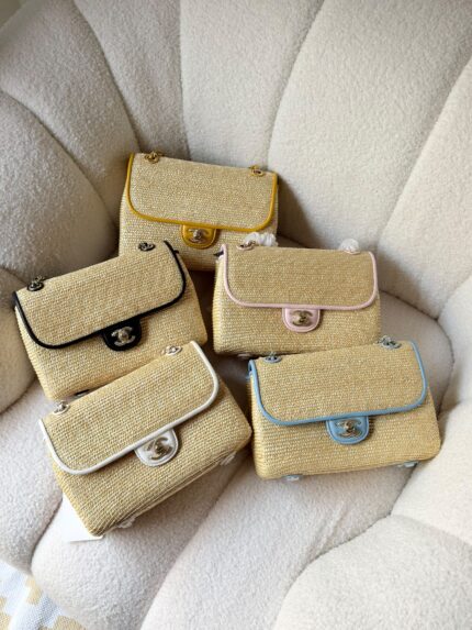 Chanel Raffia Flap Bags