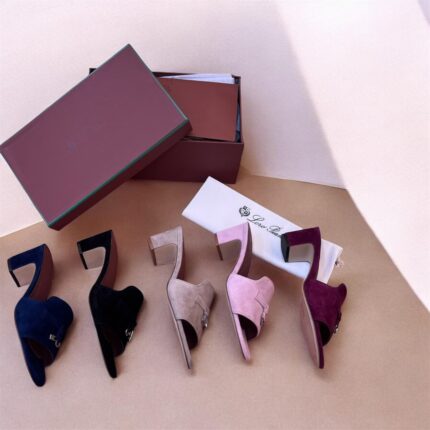 Loro Piana Heel Suede Mule