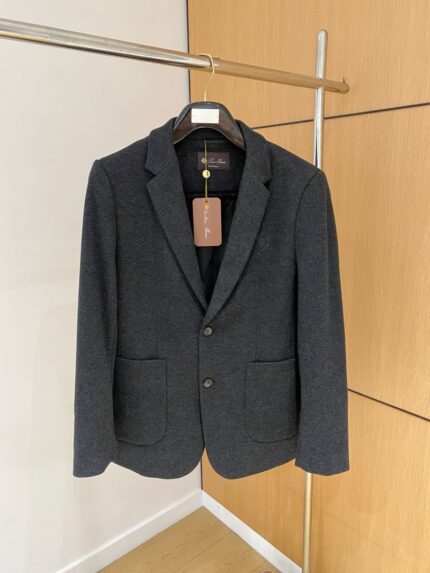 Loro Piana Herringbone Wool Blazer