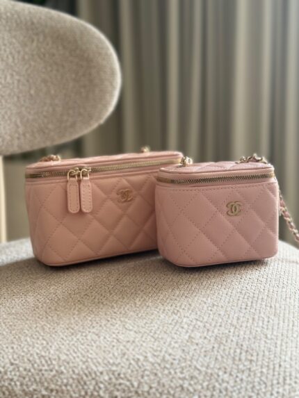 Chanel Quilted Caviar Vanity Case Bags