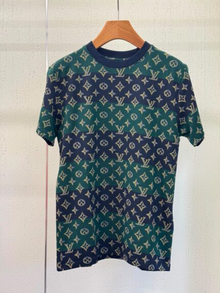Louis Vuitton Monogram Striped Knit T-Shirts
