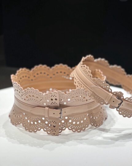 Alaia Laser Cut Lace Corset Belts