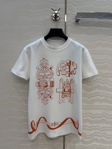 Hermes Printed Cotton T-Shirts