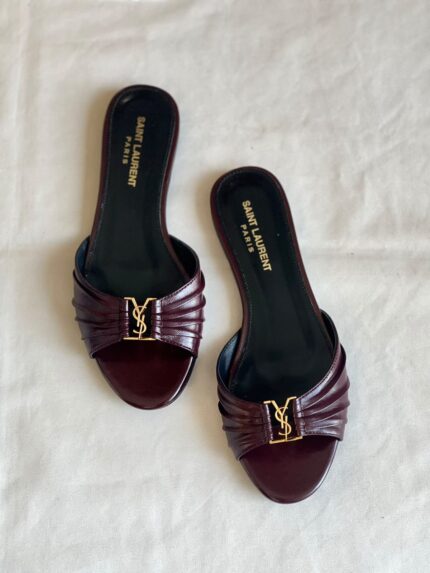 YSL Van Flat Mules