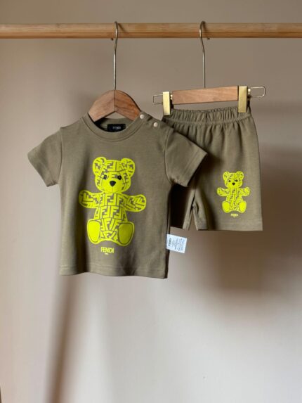Fendi Kids Set - Teddy Bear Short Set