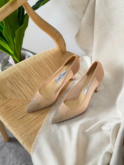 Jimmy Choo Crystal-Embellished Pumps