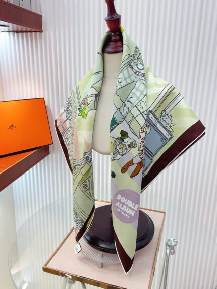 Hermes Paris Silk Scarf