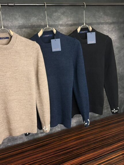 Louis Vuitton Wool Blend Crew Neck Sweaters