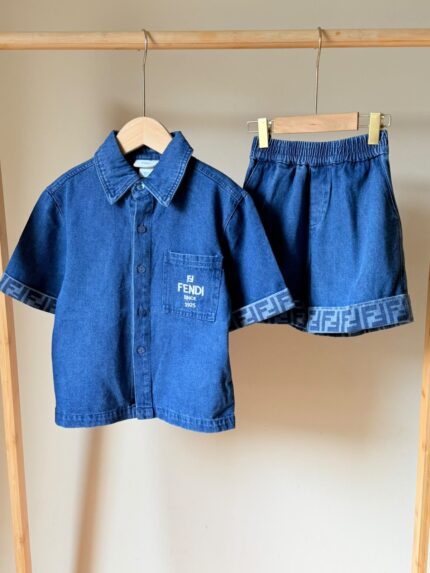 Fendi Kids Denim Co-Ord Set
