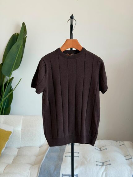 Loro Piana Vertical Channel Knit T-Shirts