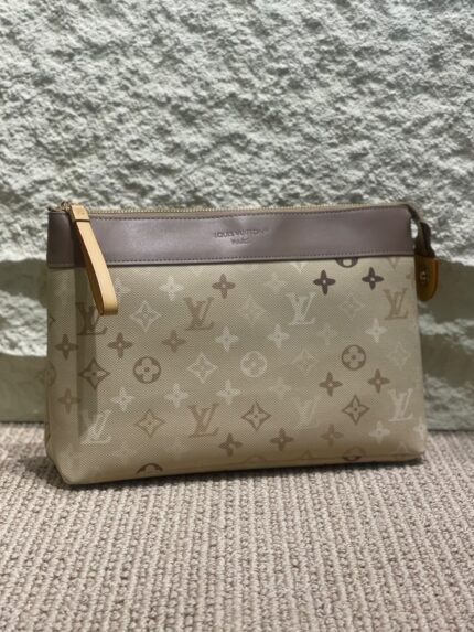 Louis Vuitton Coated Monogram Zip Pouch