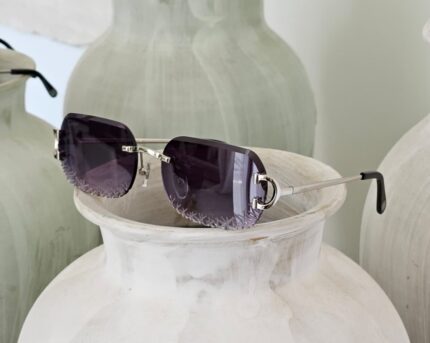 Cartier Rimless Diamond-Cut Sunglasses