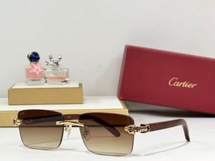 Cartier Panthère De Cartier Rimless Sunglasses