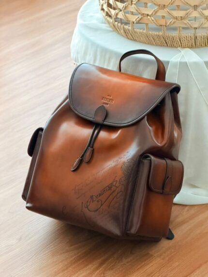 Berluti Scritto Leather Backpack