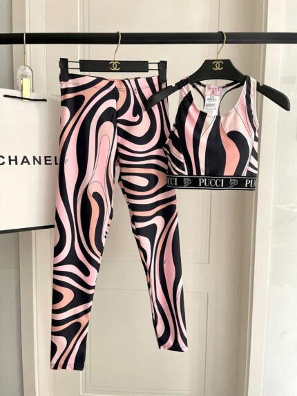 Emilio Pucci Marmo Print Active Set