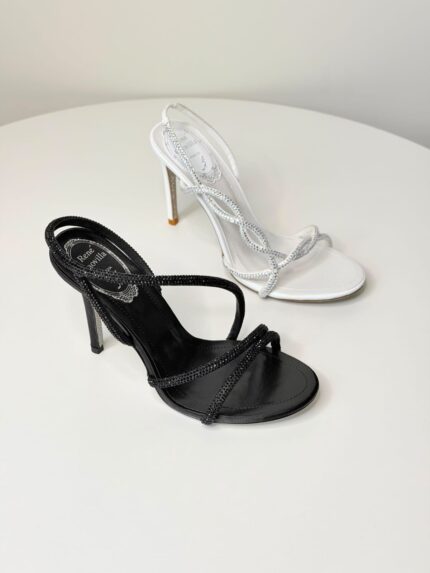 Rene Caovilla Cleo Crystal Strass Slingback Heels
