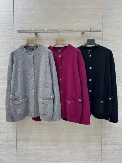 Chanel CC Button Cashmere Cardigan