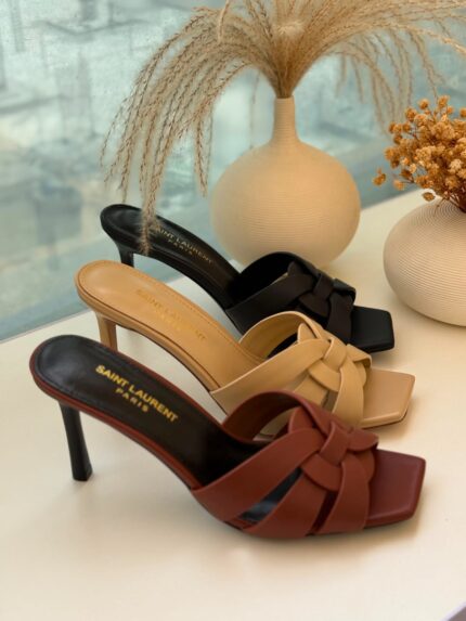 YSL Knotted Mule Sandals