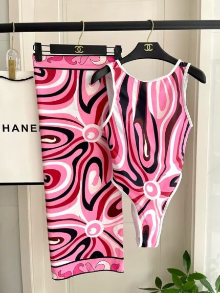 Emilio Pucci Psychedelic Swirl Print Co-ord Set