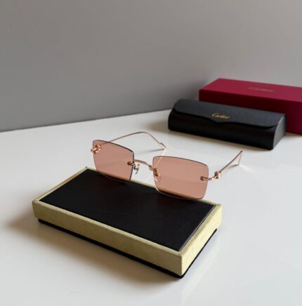 Cartier Rimless Rectangle Sunglasses