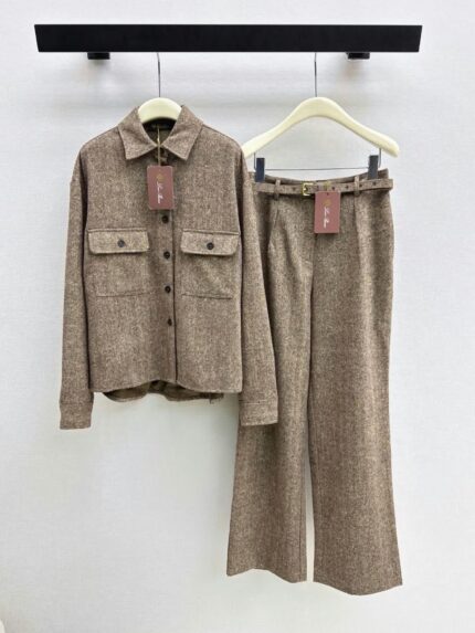 Loro Piana Wool Cashmere Tweed Co-Ord Set