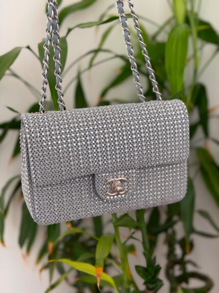Chanel Classic Flap Crystal Embellished Bag