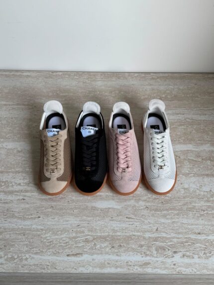 Chanel Mesh & Suede CC Sneakers
