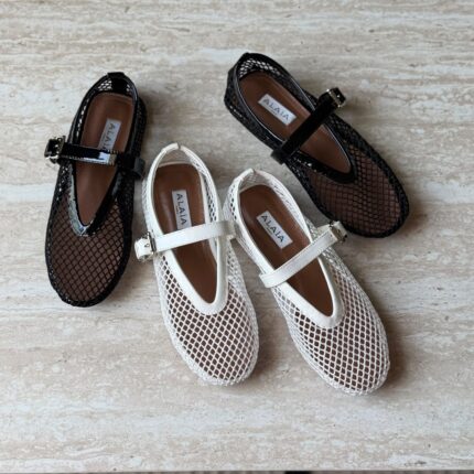 Alaia Mesh Ballet Flats
