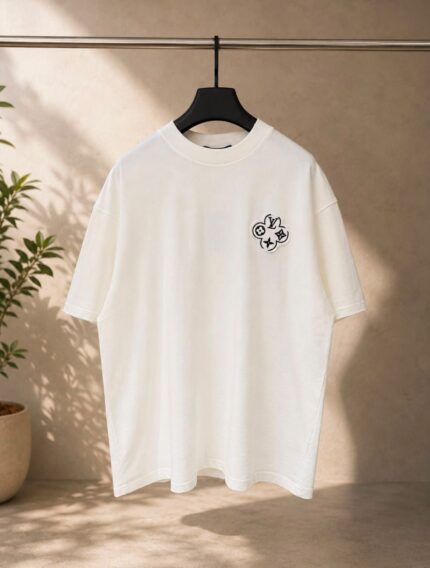 Louis Vuitton Flower Monogram Patch Oversized T-Shirt
