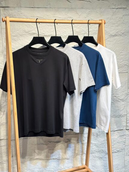 Prada Triangle Logo T-Shirts