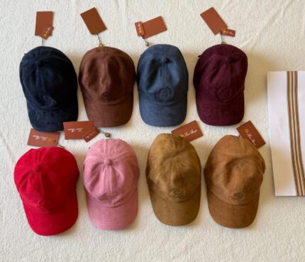 Loro Piana Suede Baseball Caps