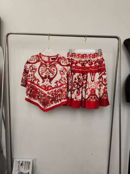 Dolce & Gabbana Majolica Print 2-Piece Set
