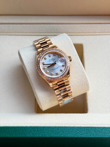 Rolex Everose Gold Diamond Watch