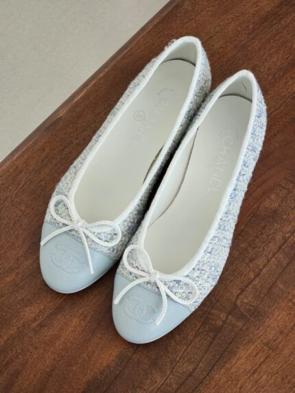Chanel Tweed Ballet Flats