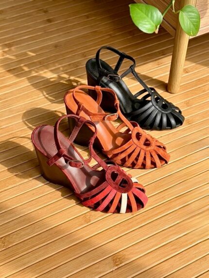 Hermès Caged Wedge Sandals