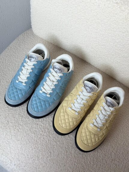 Chanel Quilted Low-Top Sneakers