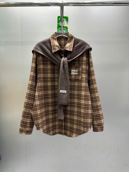 Miu Miu Checked Shirts