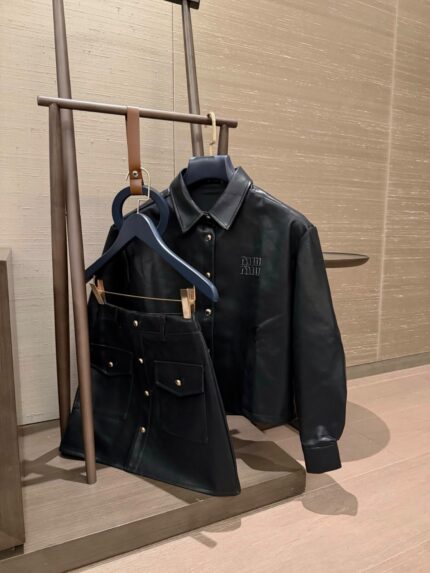 Miu Miu Naplak Leather Co-ord Set
