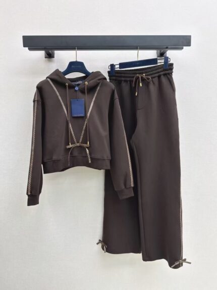 Louis Vuitton Monogram Trim Tracksuit Sets