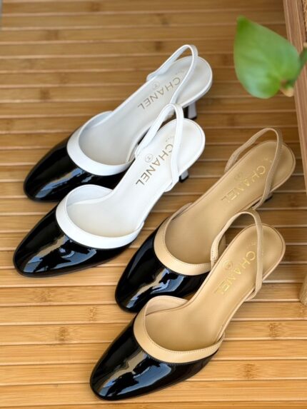 Chanel Classic Two-Tone Slingback Pumps