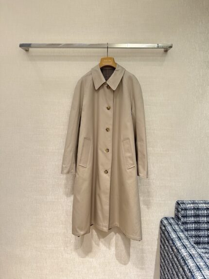 Miu Miu Reversible Checked Trench Coat