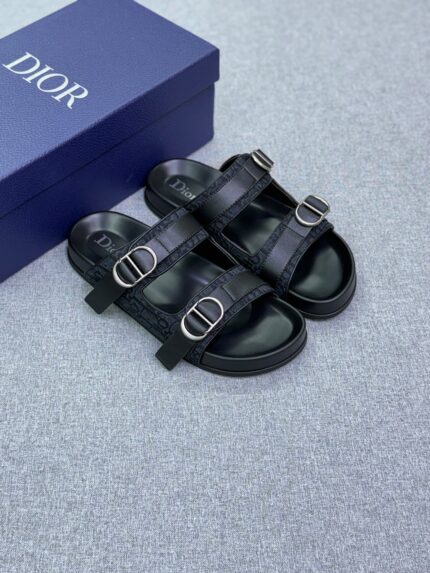 Christian Dior Aqua Double Band Sandals