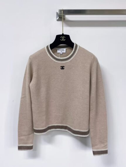 Chanel Classic CC Logo Crew Neck Sweaters
